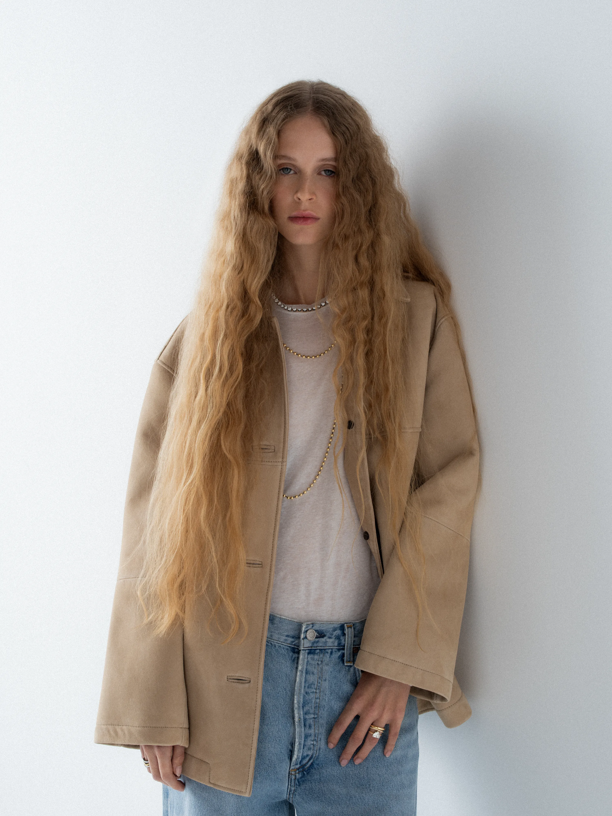 Ball n Chain Yellow Gold Diamond 18" Necklace View 3