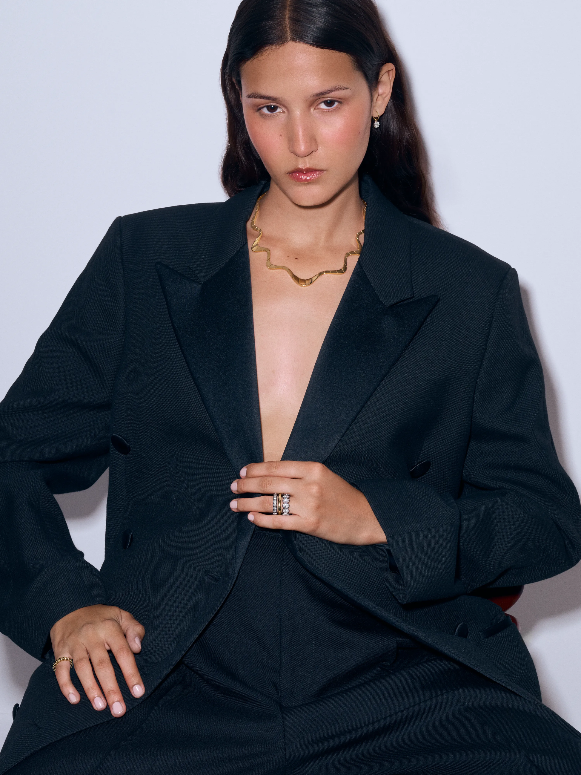 Carmela Gold Spaghetti Necklace View 3