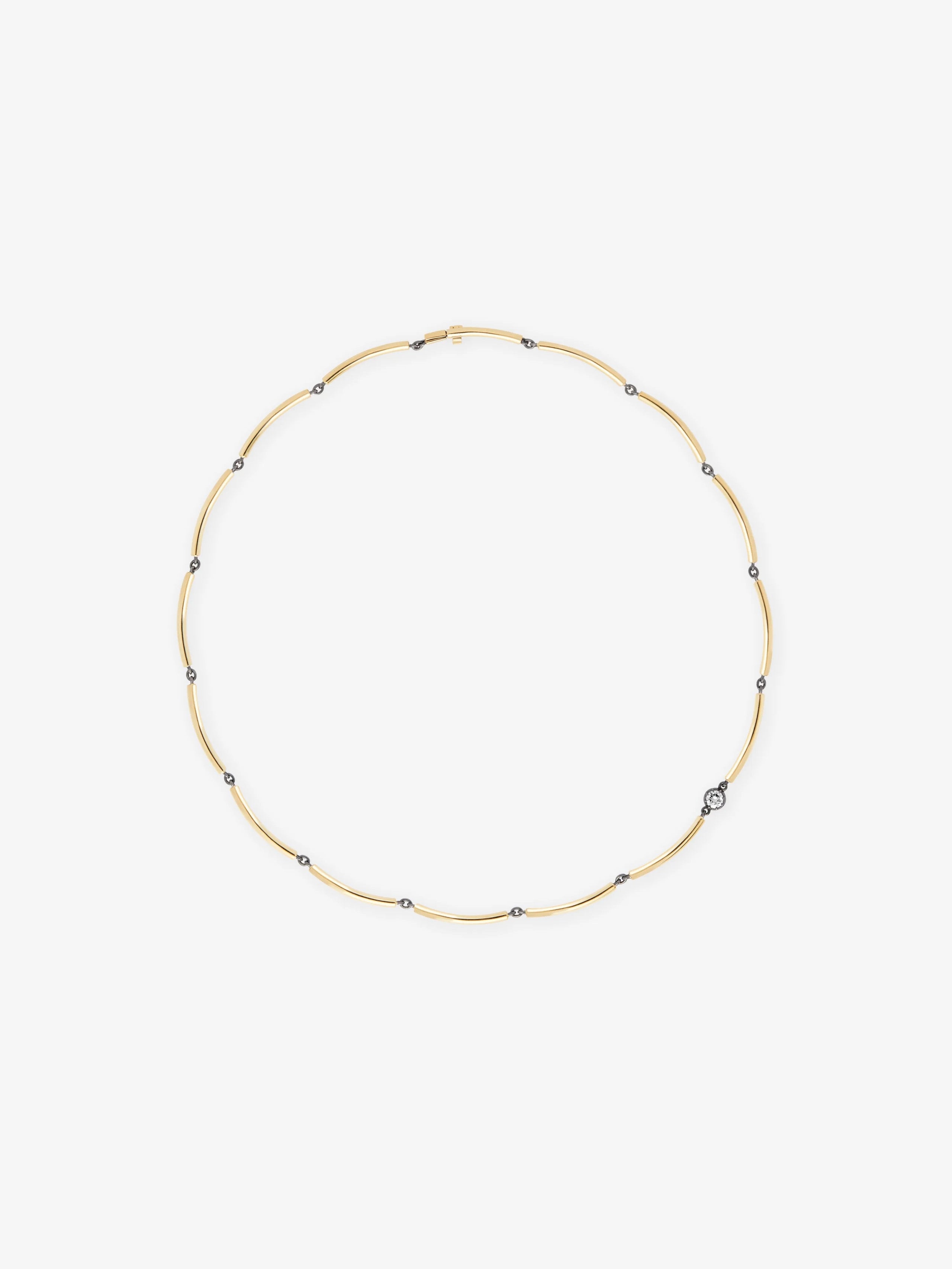 Chi Chi Yellow Gold & Diamond Necklace View 1