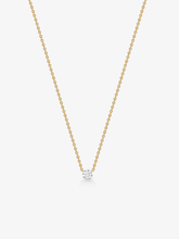 Jessica McCormack 0.25ct diamond pendant necklace with a delicate chain and antique-inspired white gold setting