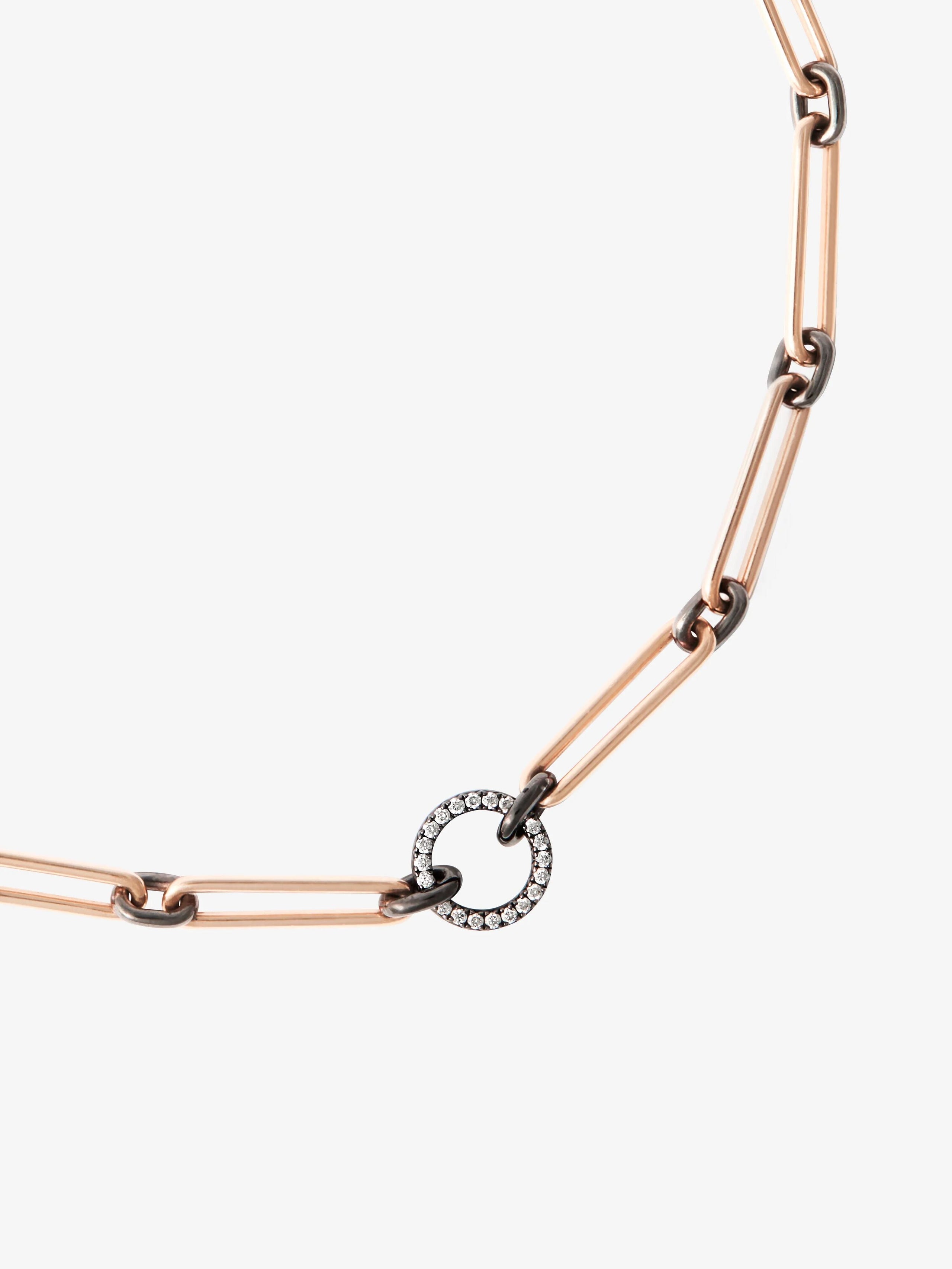 Gem Clip Short Diamond Necklace View 2