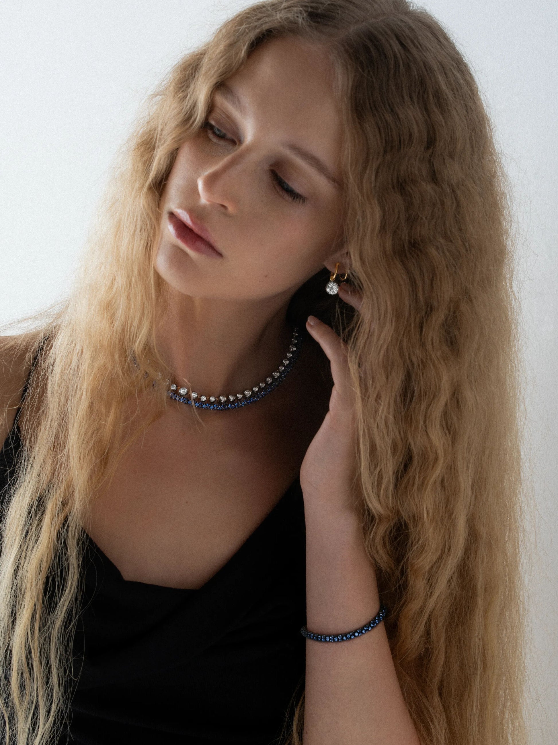 Tempest Narrow Sapphire Bracelet View 3