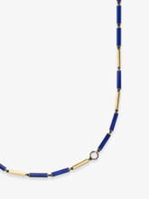 Medallions Long Guard Lapis & Diamond 21" Necklace