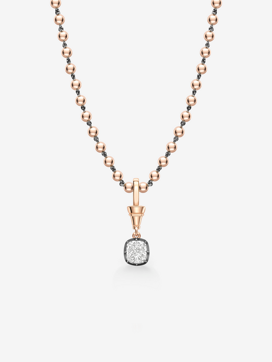 Ball n Chain 1.51ct Cushion Cut Diamond Pendant View 3
