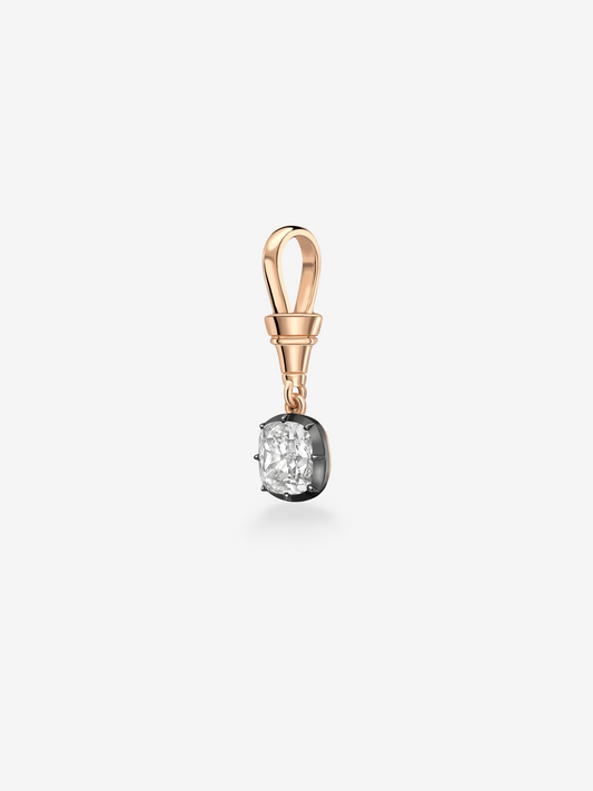 Ball n Chain 1.51ct Cushion Cut Diamond Pendant View 2