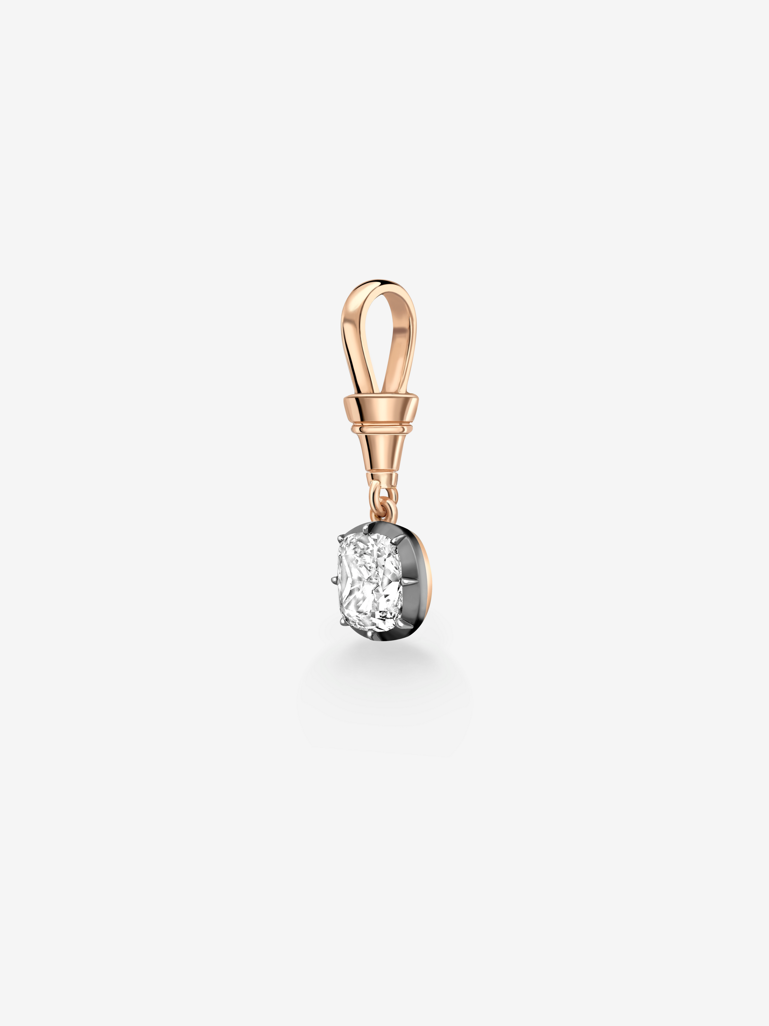 Ball n Chain 1.91ct Cushion Diamond Pendant View 5