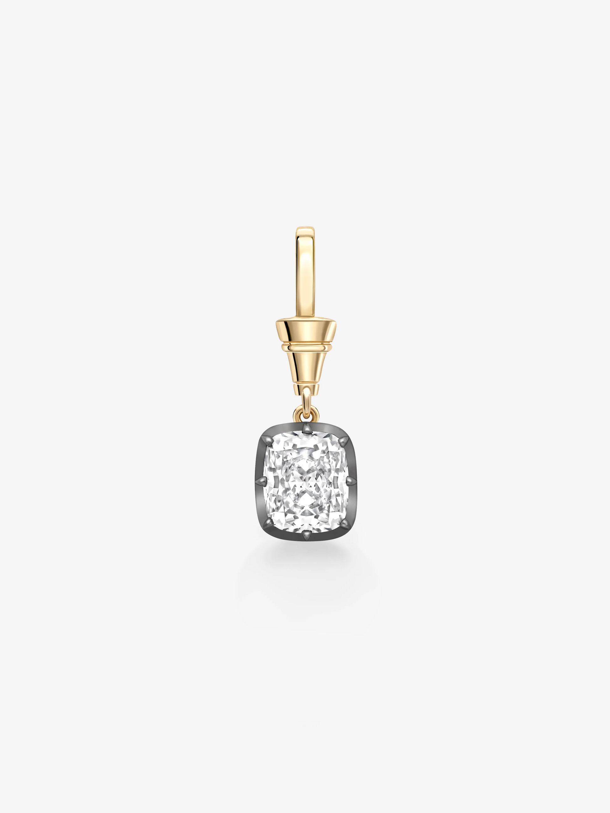 Ball n Chain 2.02ct Cushion Diamond Pendant View 1