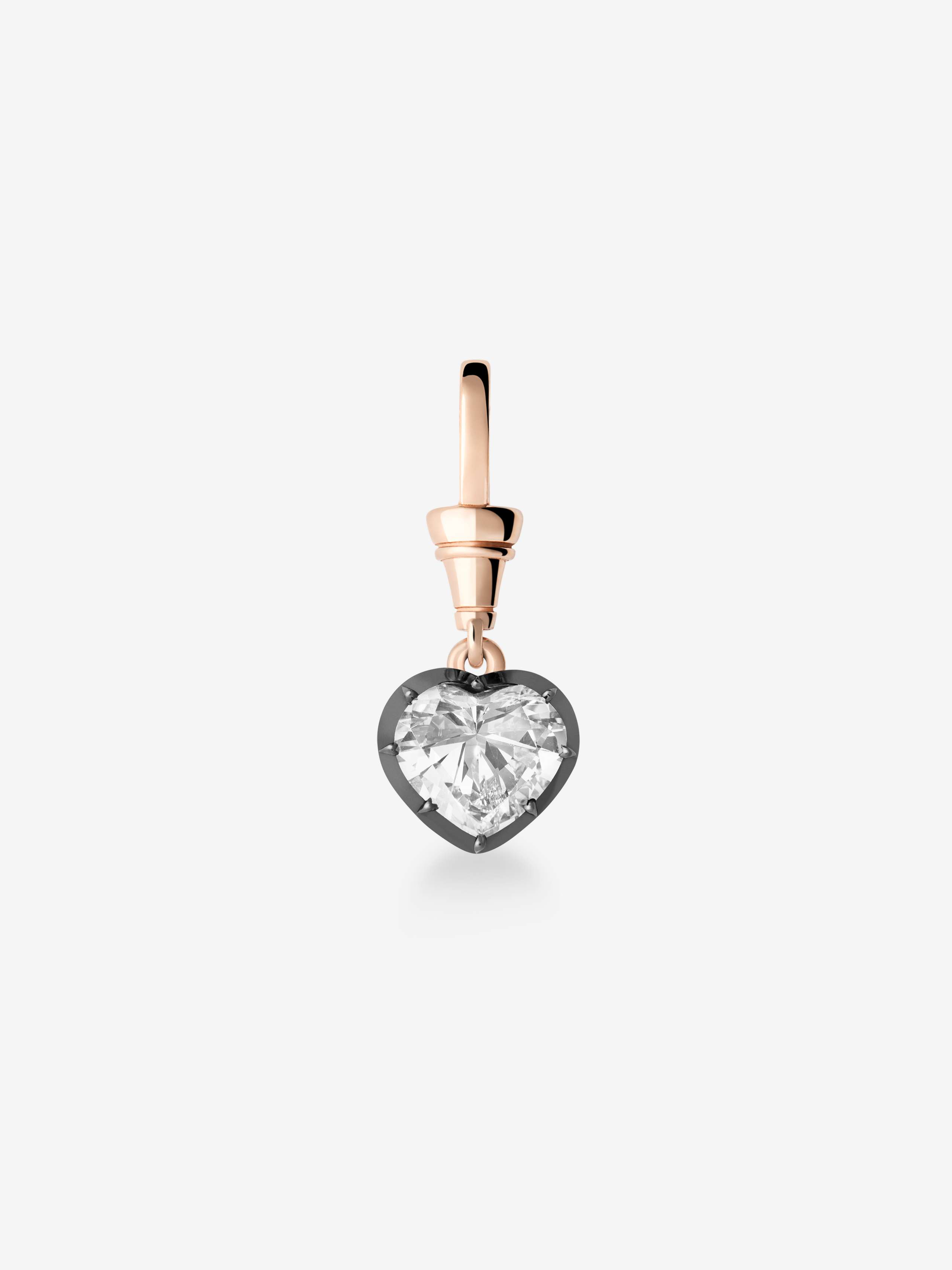 Ball n Chain 2.01ct Heart-Shaped Diamond Pendant View 1