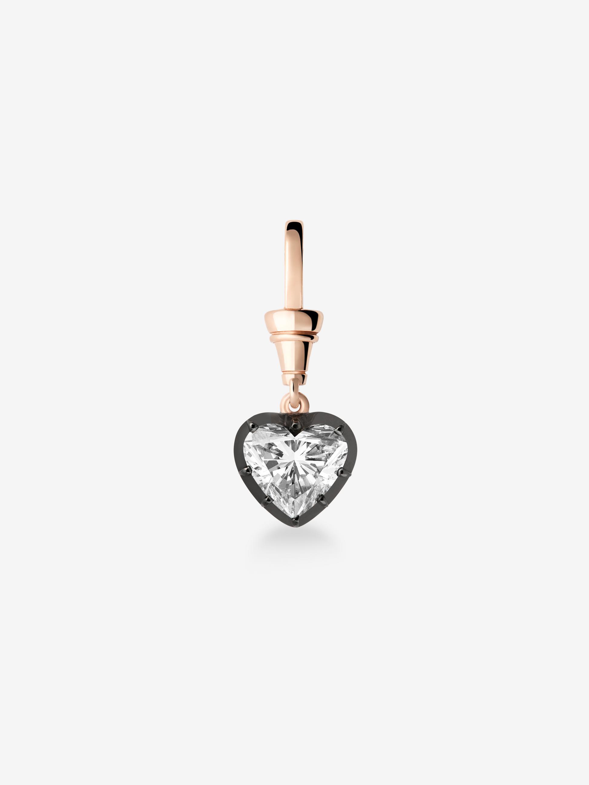 Ball n Chain 2.50ct Heart-Shaped Diamond Pendant View 1