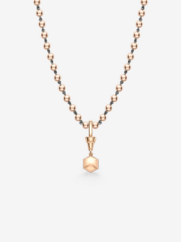 Ball n Chain 1.44ct Hexagon Diamond Pendant