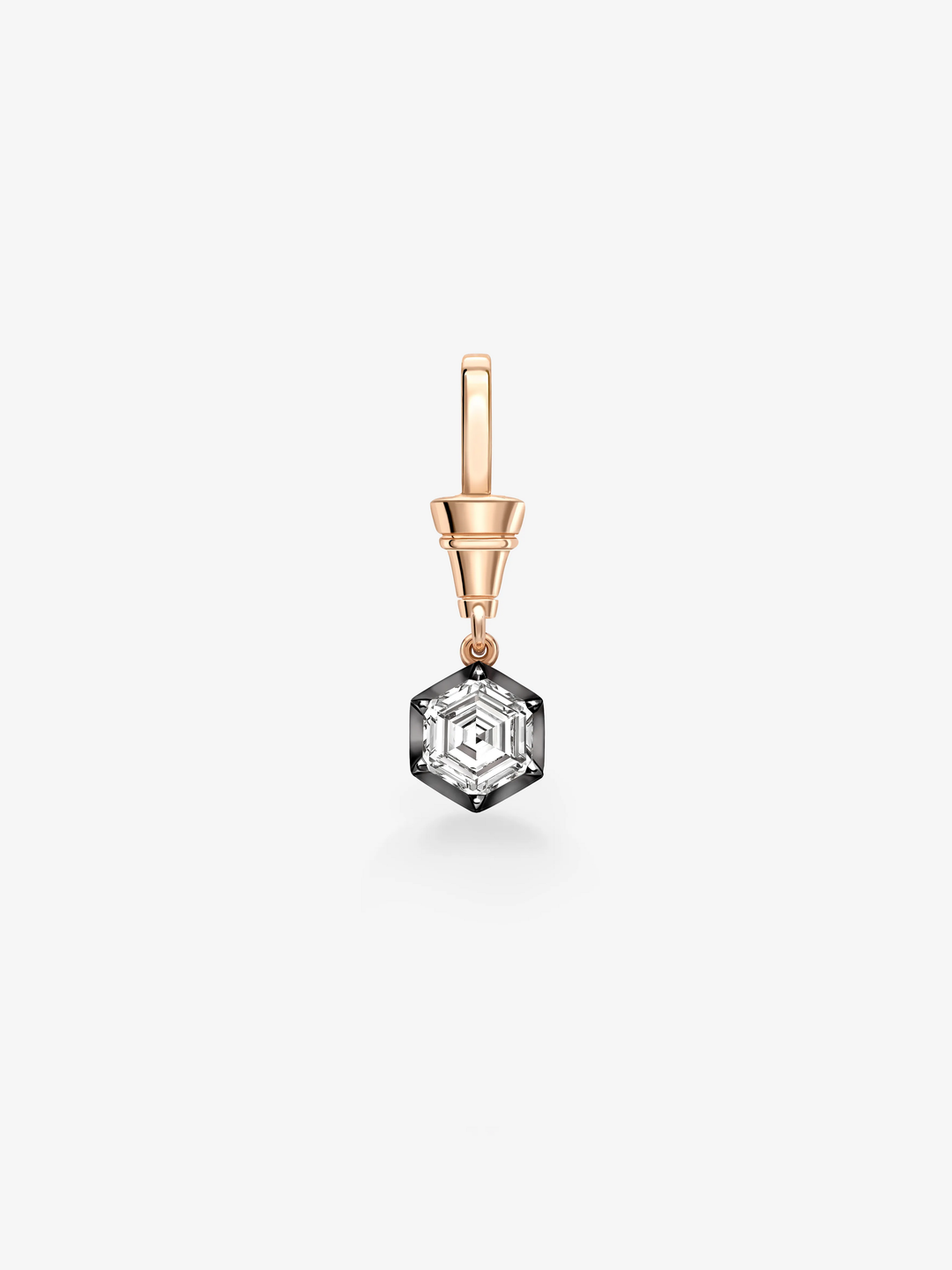 Ball n Chain 1.44ct Hexagon Diamond Pendant  View 1