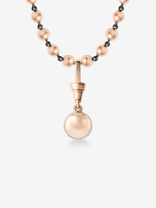 Ball n Chain 1.64ct Round Brilliant Diamond Pendant View 3