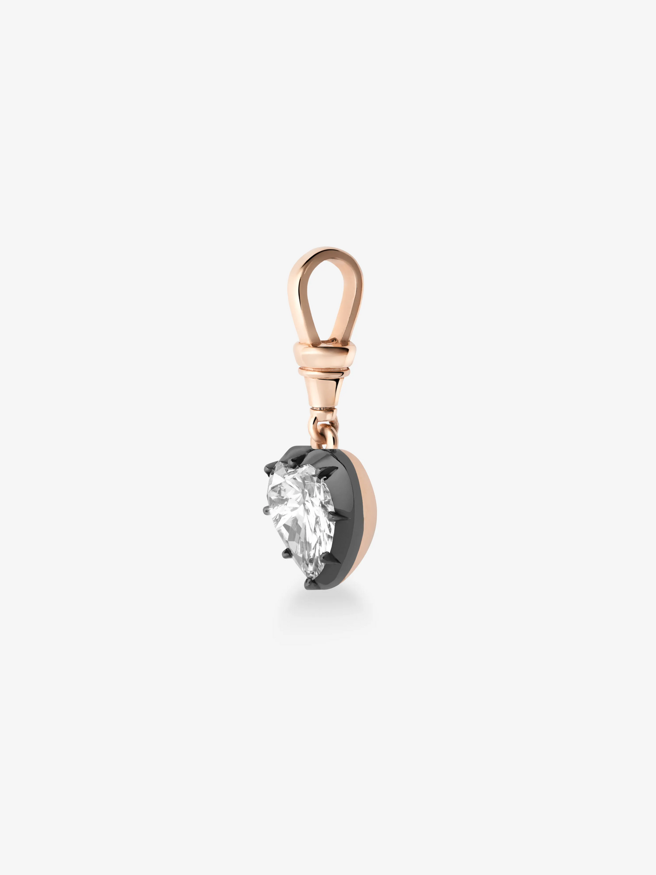 Ball n Chain 2.56ct Heart-Shaped Diamond Pendant View 5