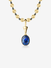 Ball n Chain 3.50ct Oval Sapphire Pendant