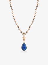Ball n Chain 2.61ct Pear-Shaped Sapphire Pendant