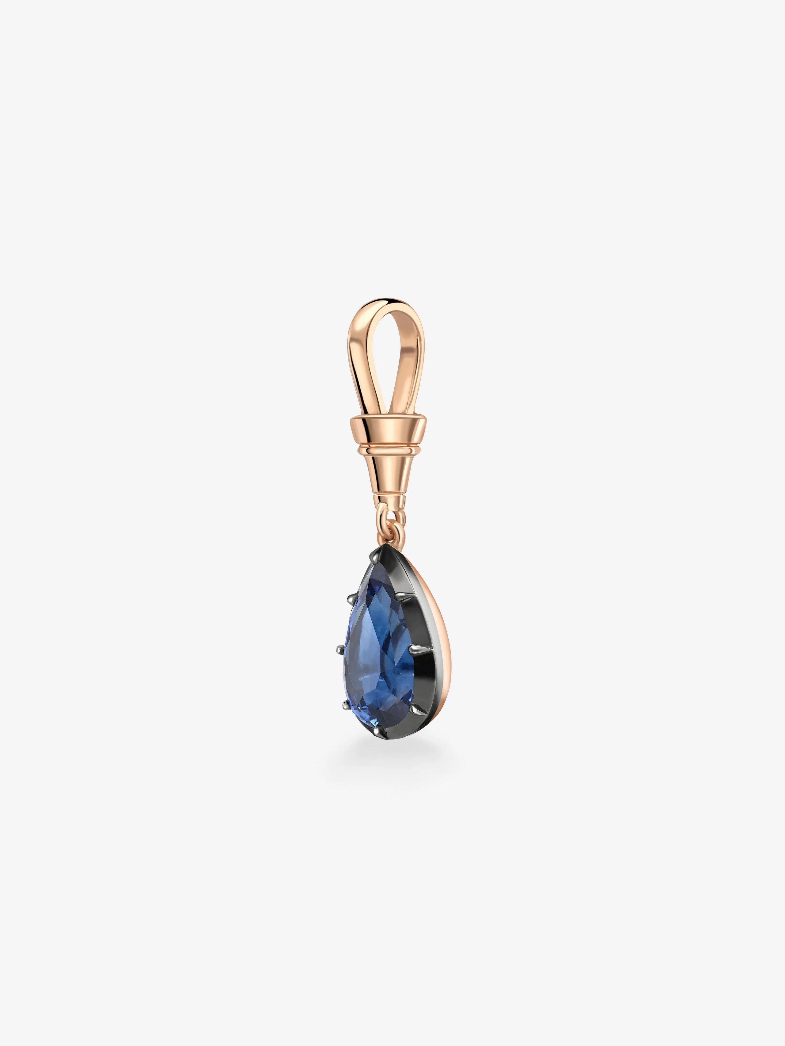 Ball n Chain 2.61ct Pear-Shaped Sapphire Pendant View 3