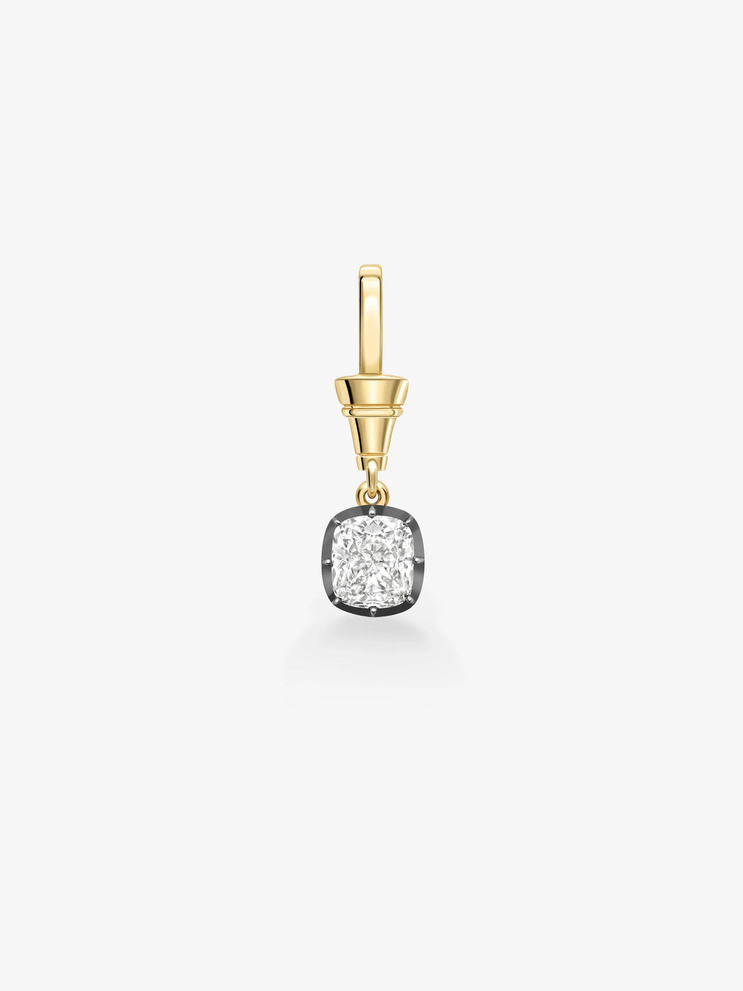 Ball n Chain 1.73ct Cushion Cut Diamond Pendant  View 1