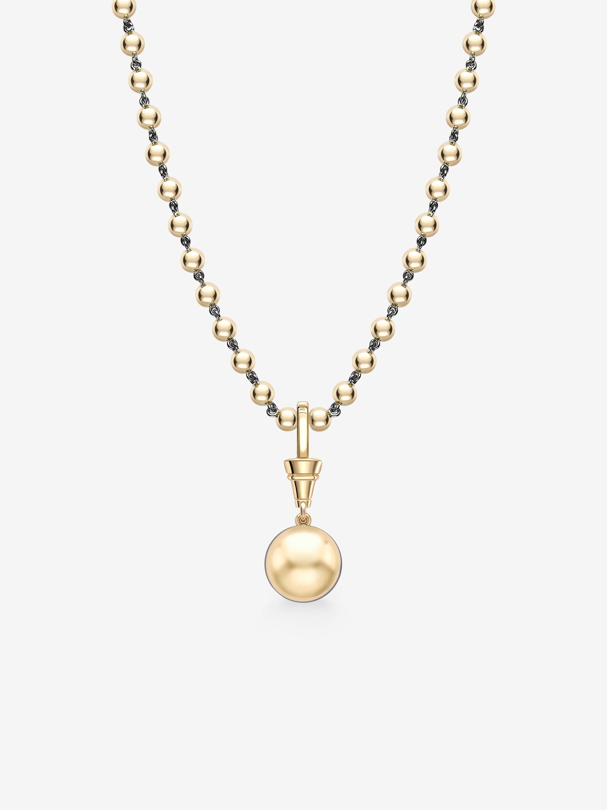 Ball n Chain 4.01ct Round Brilliant Diamond Pendant View 5