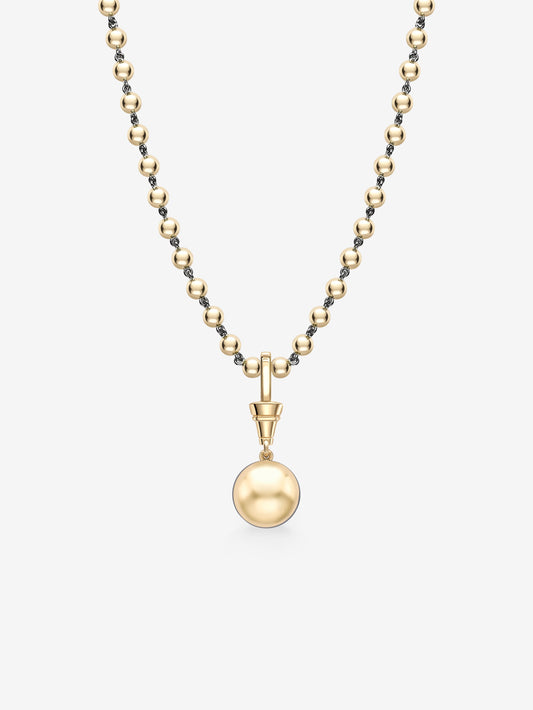 Ball n Chain 4.01ct Round Brilliant Diamond Pendant View 5