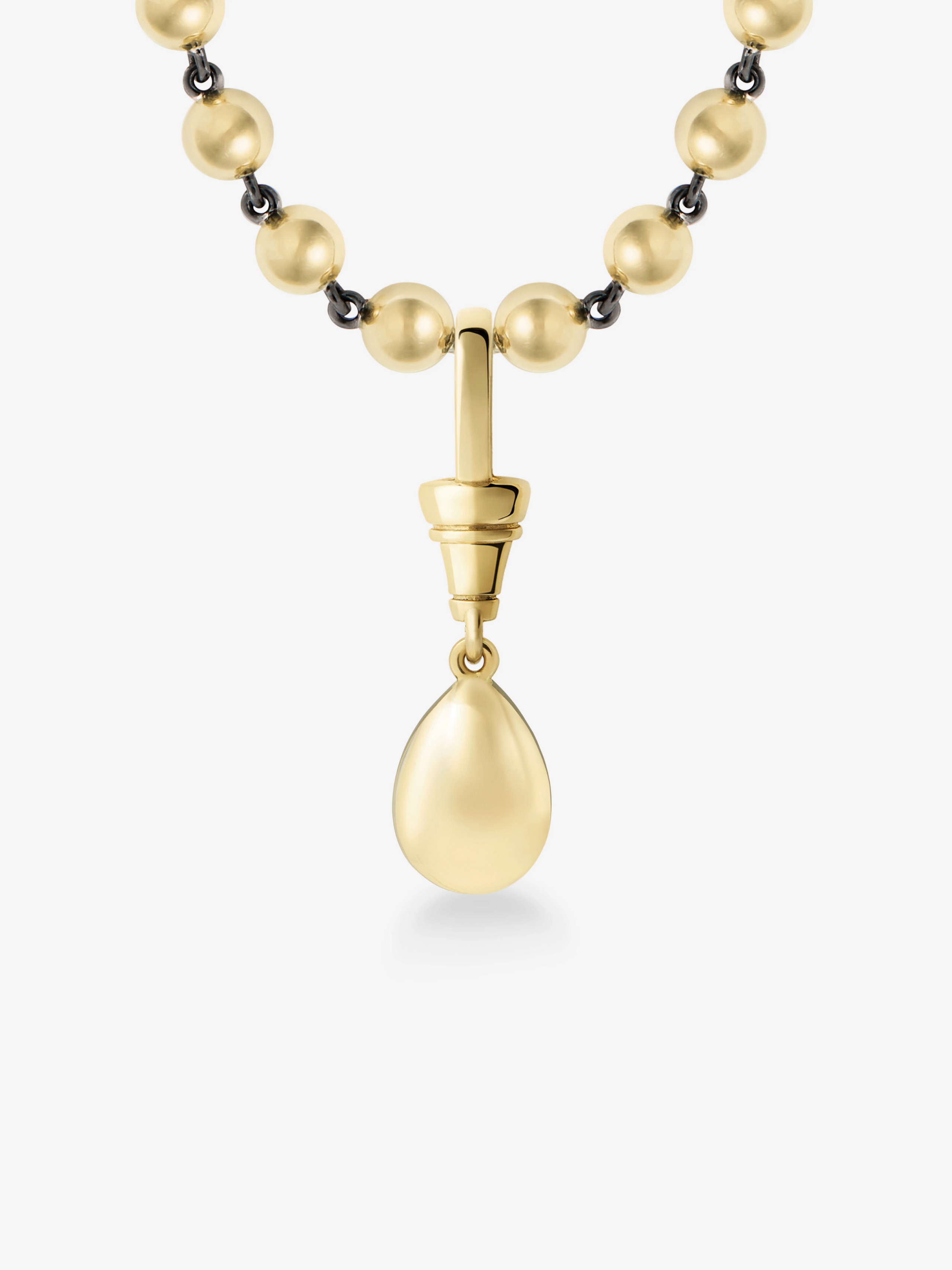 Ball n Chain 1.52ct Pear Shaped Diamond Pendant View 4