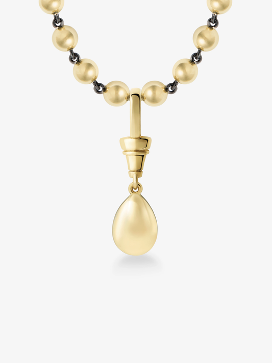 Ball n Chain 1.52ct Pear Shaped Diamond Pendant View 4