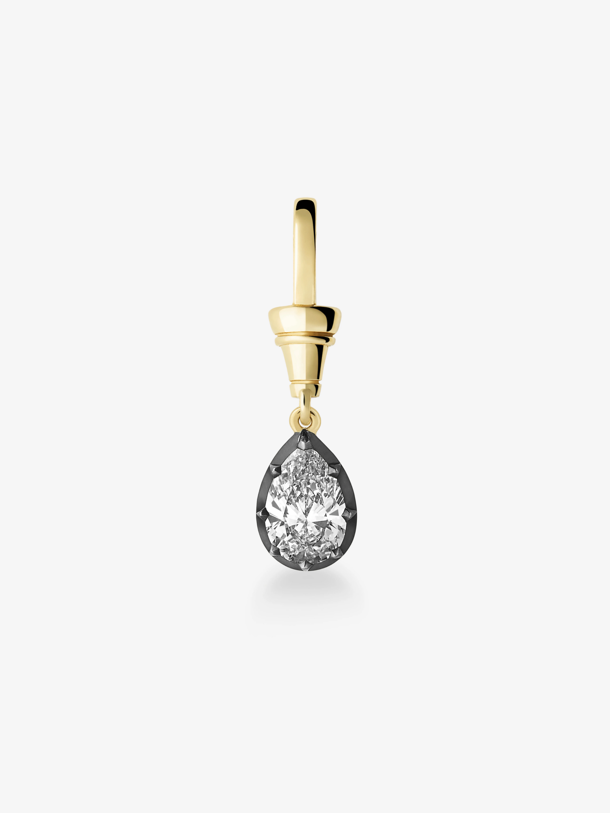Ball n Chain 1.74ct Pear-Shaped Diamond Pendant View 1
