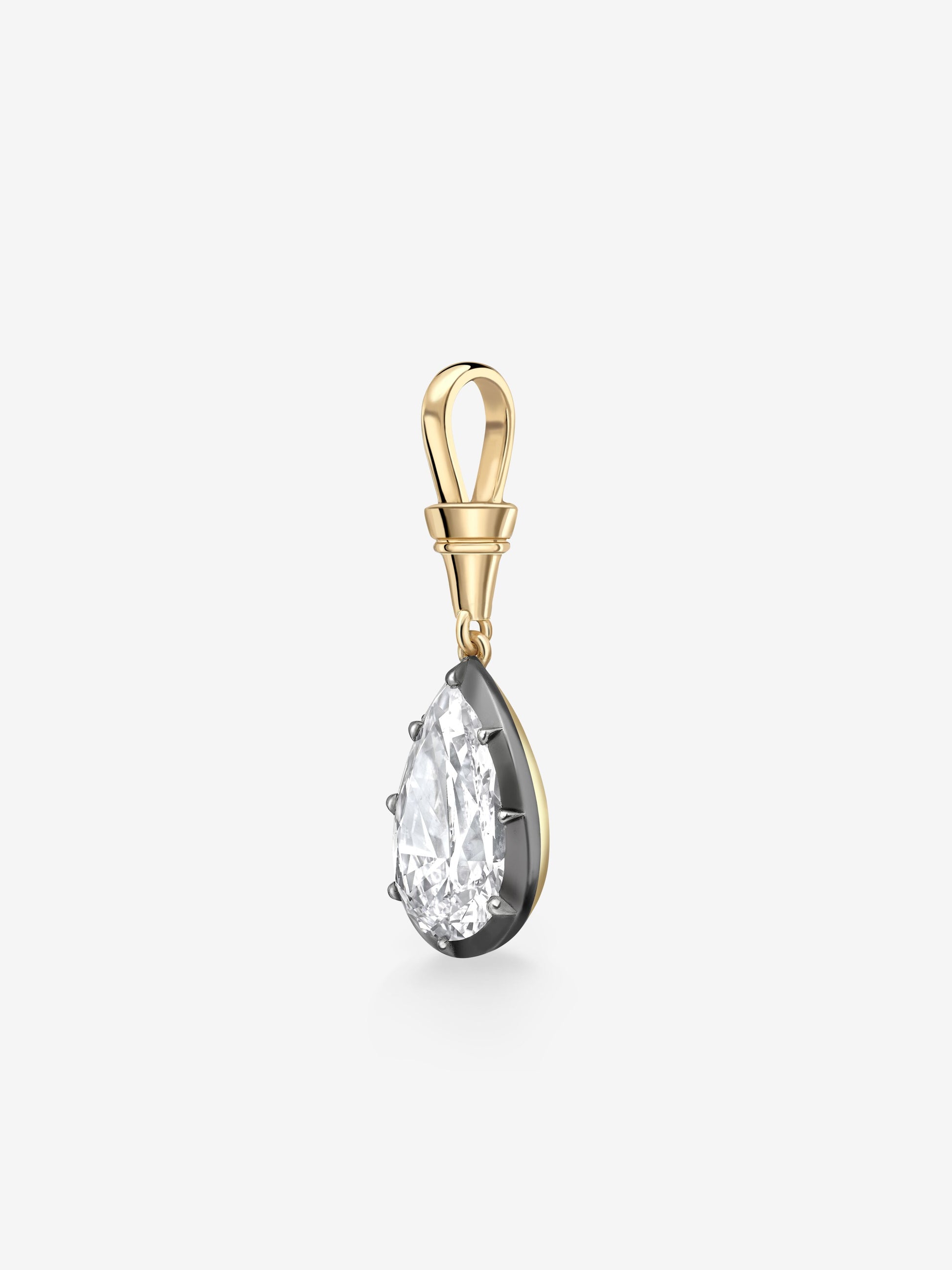 Ball n Chain 6.07ct Pear-Shaped Diamond Pendant View 5