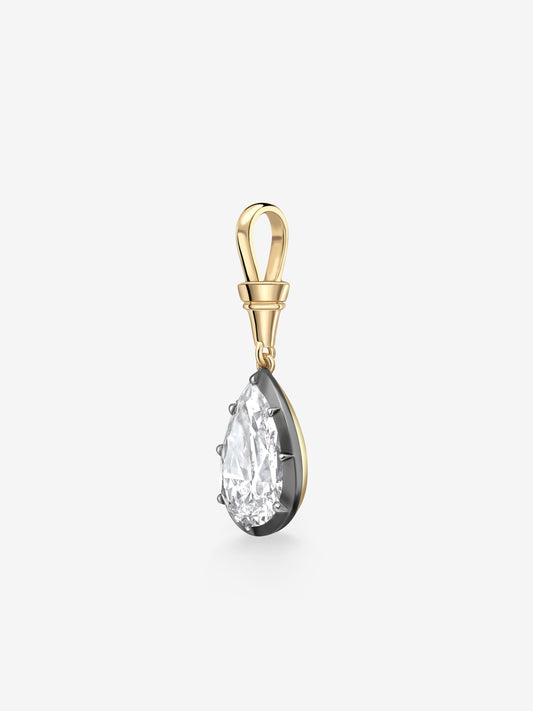 Ball n Chain 6.07ct Pear-Shaped Diamond Pendant View 5