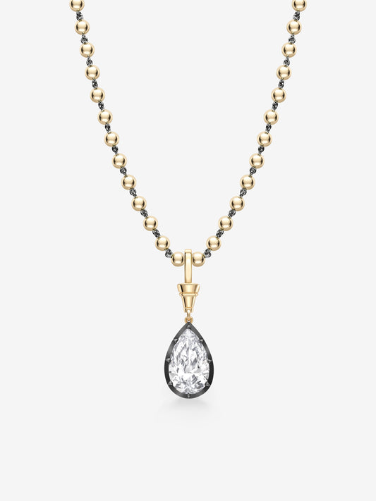Ball n Chain 6.07ct Pear-Shaped Diamond Pendant View 2