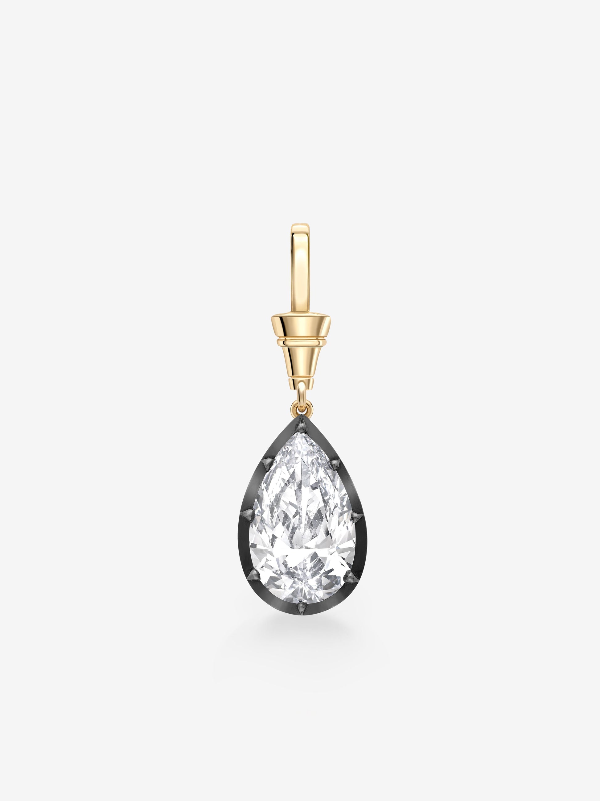 Ball n Chain 6.07ct Pear-Shaped Diamond Pendant View 1