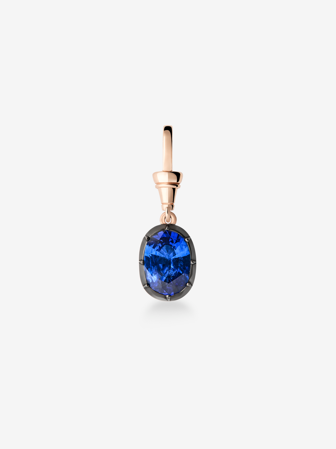 Ball n Chain 4.60ct Oval Sapphire Pendant  View 1