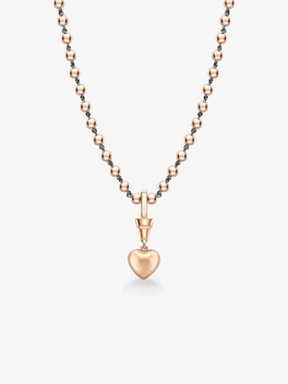 Ball n Chain 1.55ct Heart-Shaped Diamond Pendant
