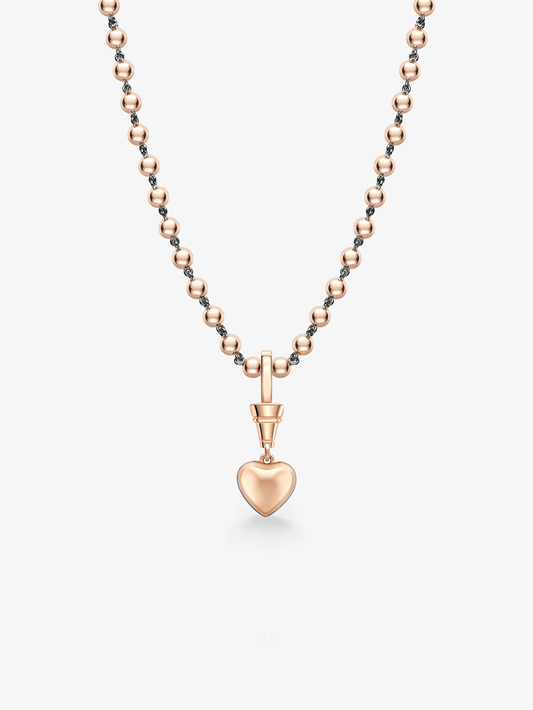 Ball n Chain 1.55ct Heart-Shaped Diamond Pendant View 3