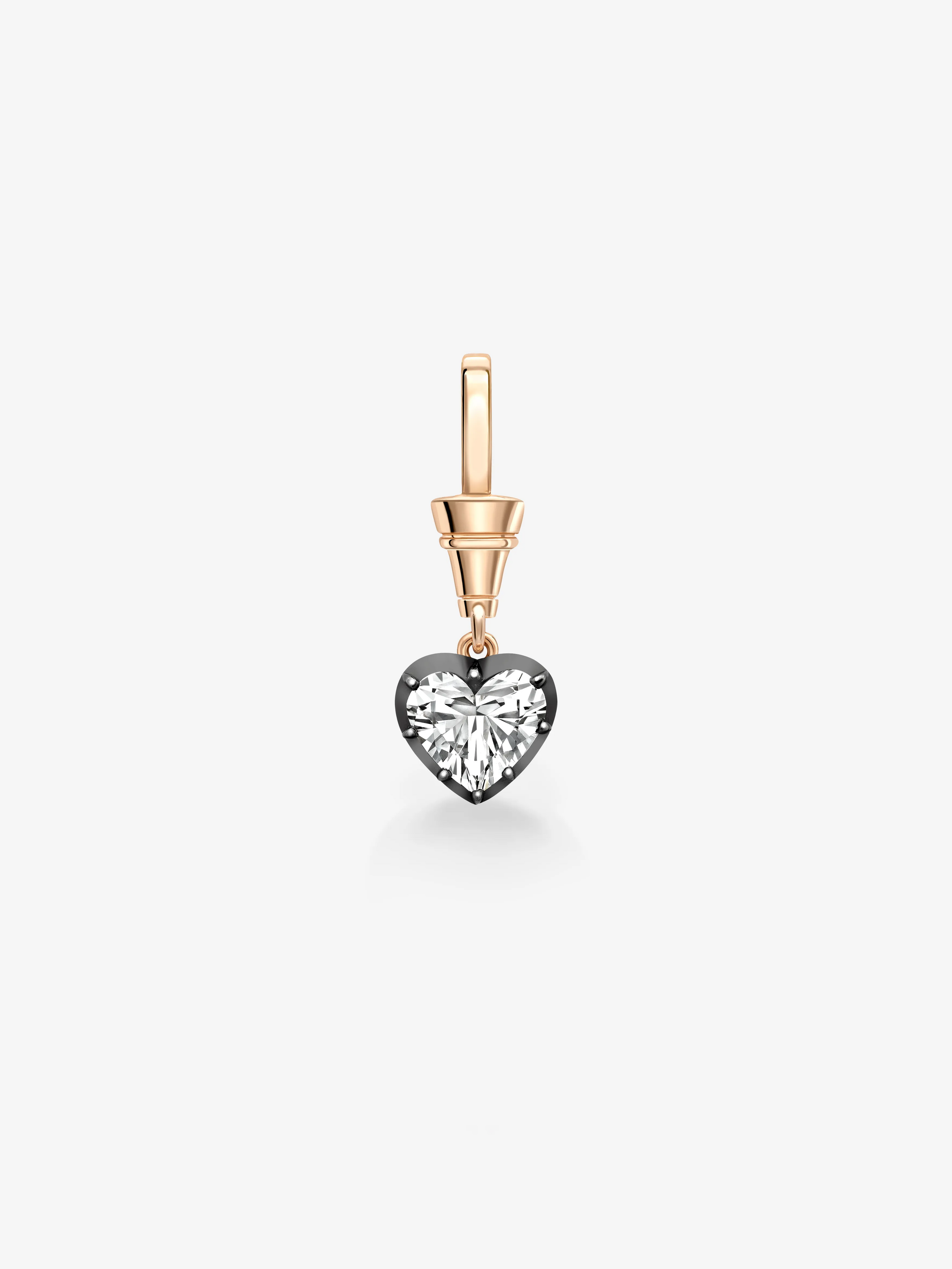 Ball n Chain 1.55ct Heart-Shaped Diamond Pendant View 1