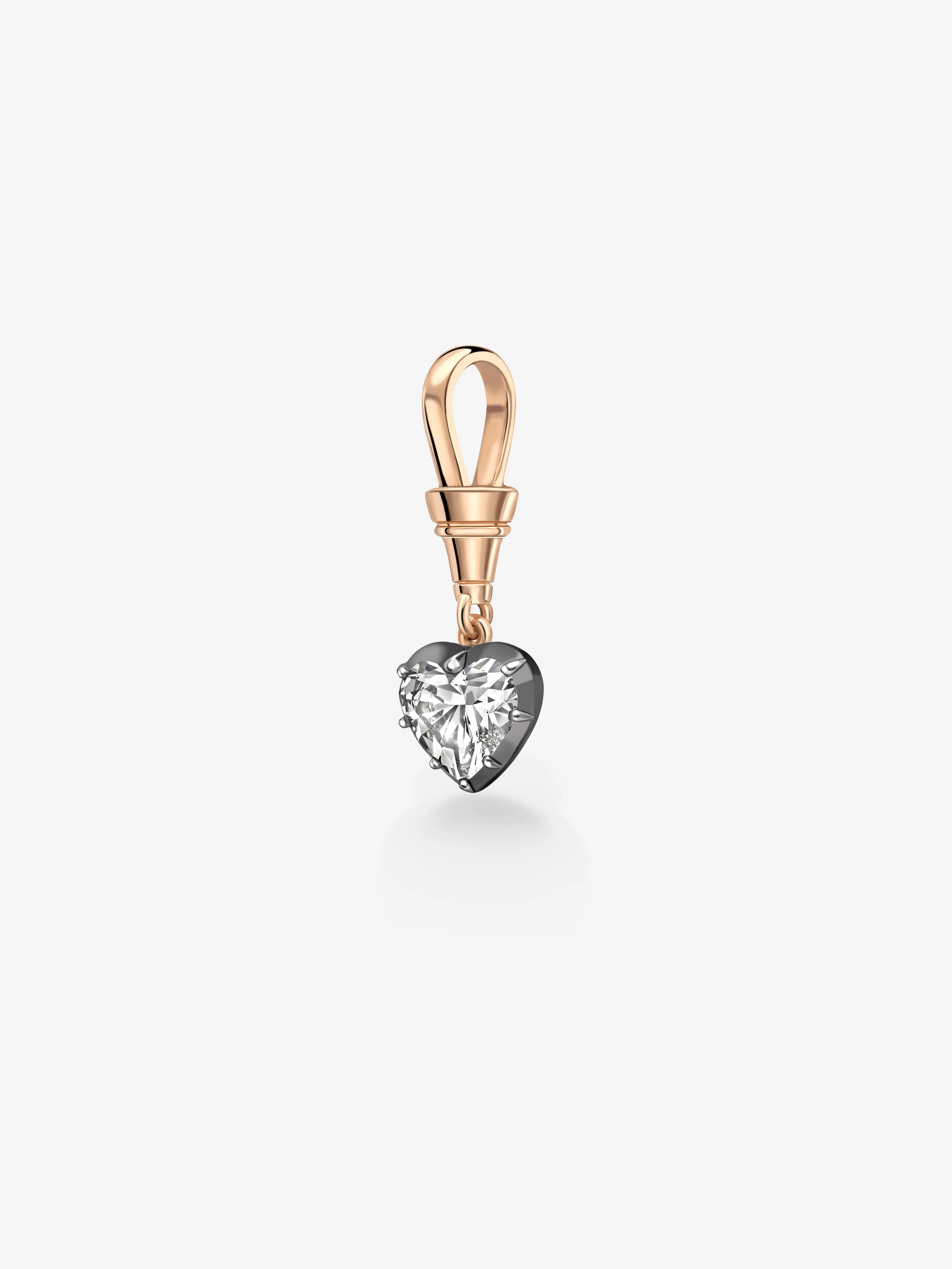 Ball n Chain 1.55ct Heart-Shaped Diamond Pendant View 5