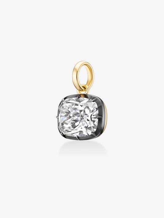 15.11ct Cushion Diamond Torque Pendant View 4