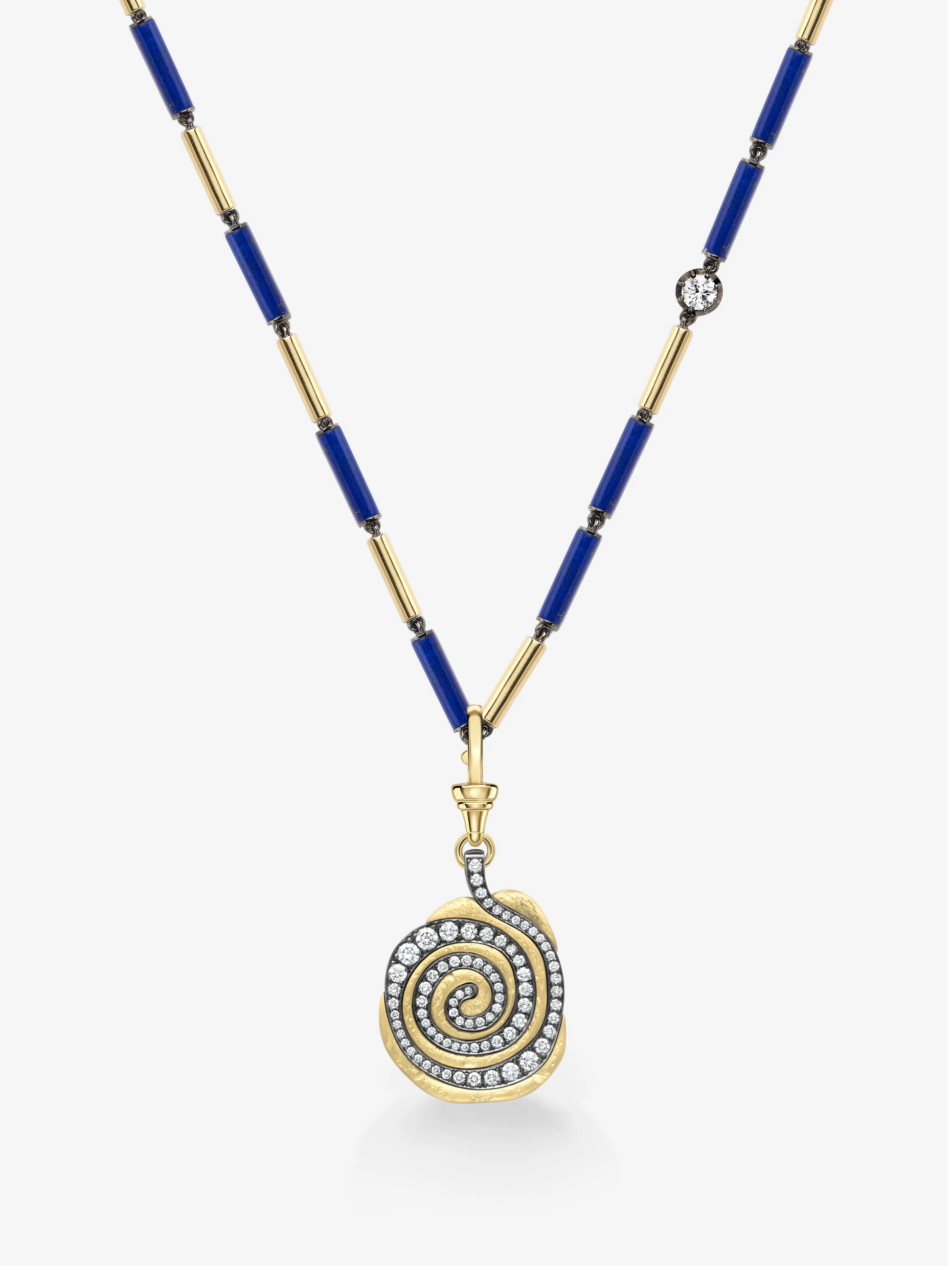 Medallions Fern Diamond Pendant View 2