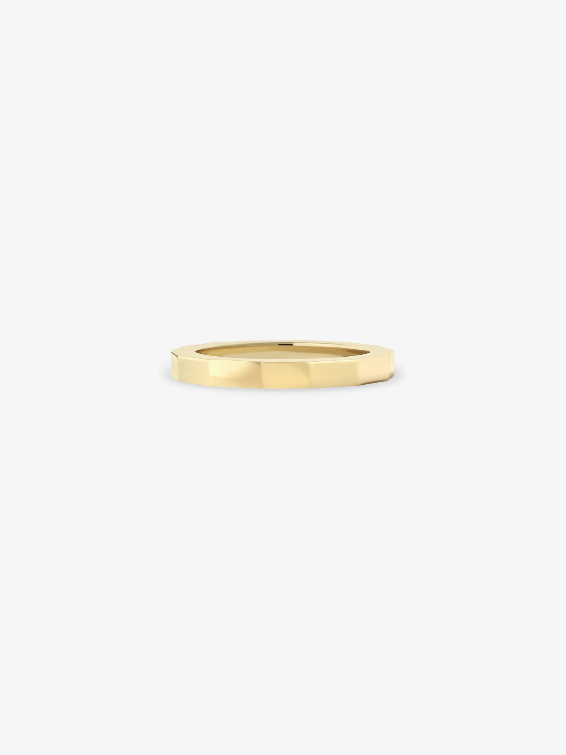 14 Sided Fine Yellow Gold Band View 4