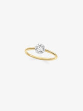 0.50ct Diamond & White Gold Button Back Ring