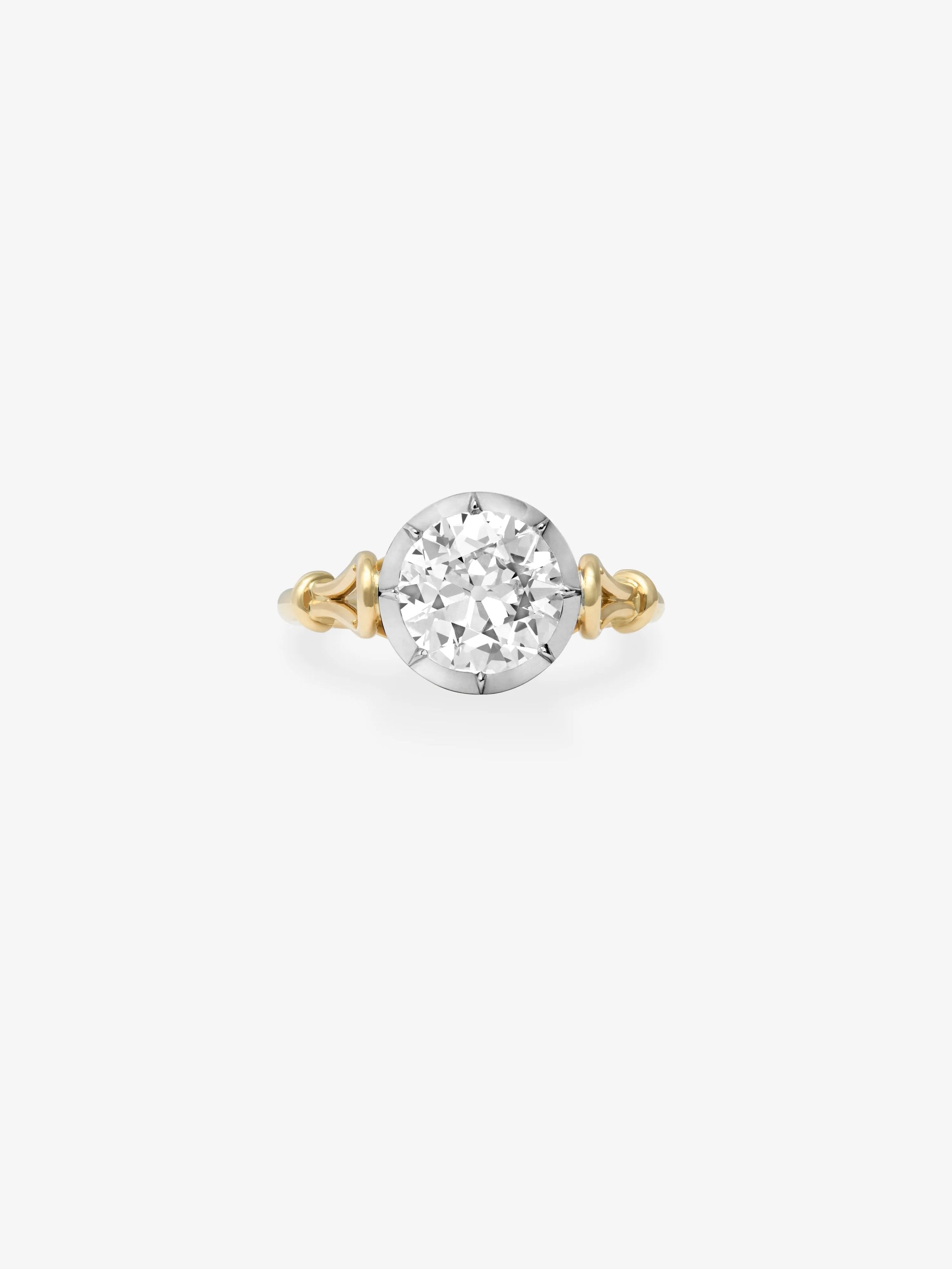 Georgian Loop 1.86ct Diamond Ring View 1