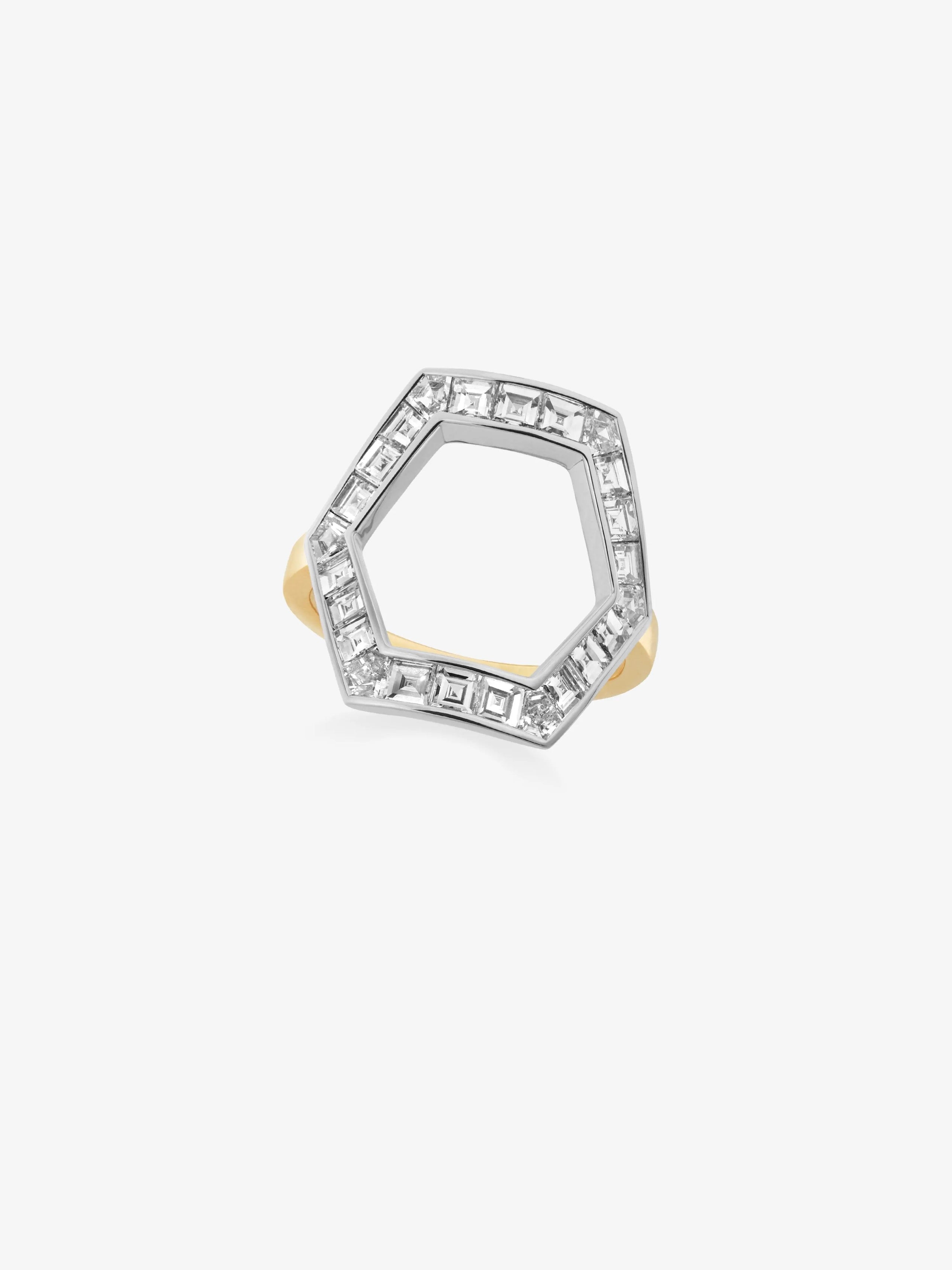 Hex Diamond Ring View 2