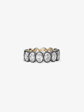 Oval Diamond Millegrain Eternity Band