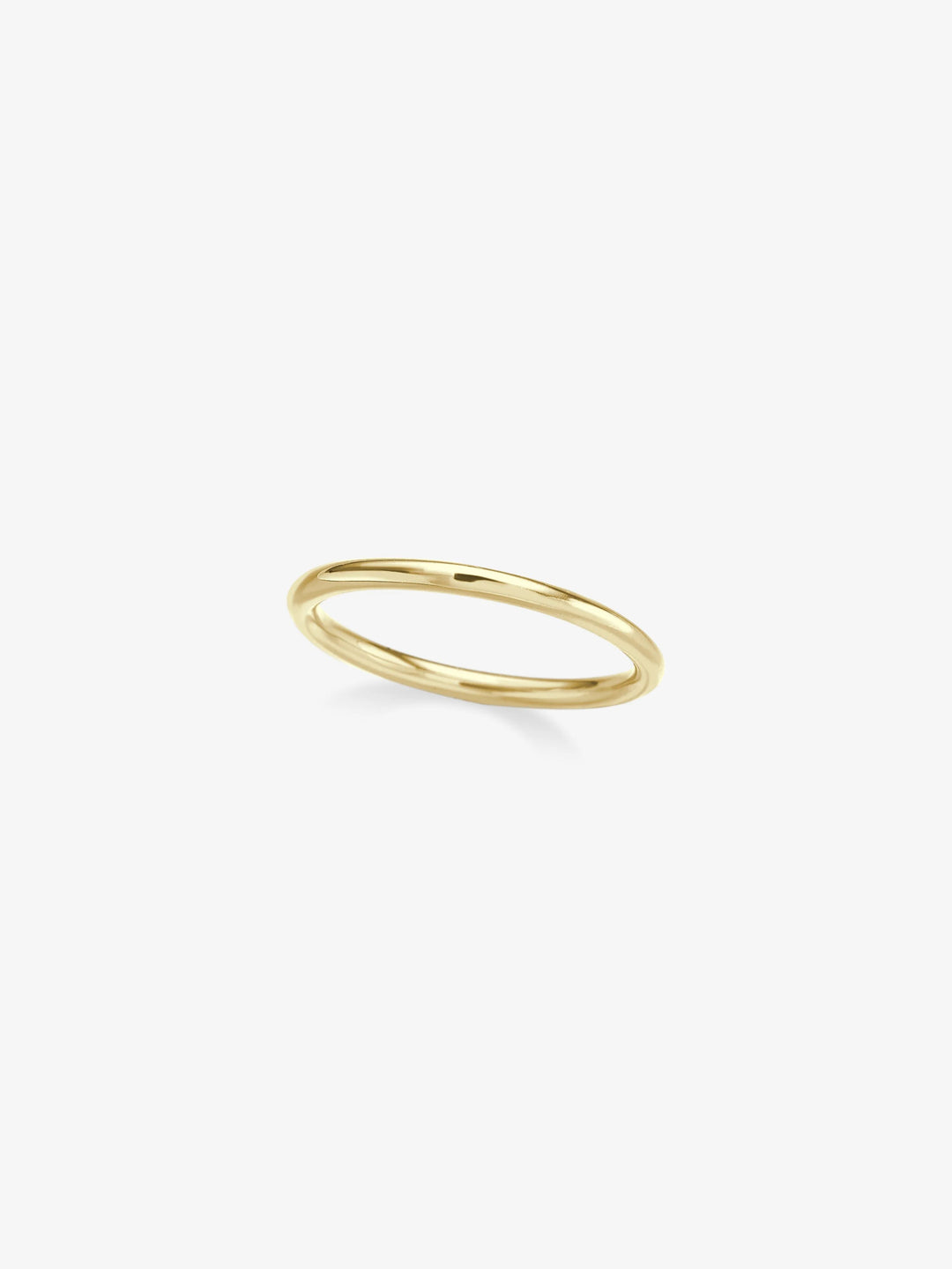Round Wire Fine Yellow Gold Band  View 1