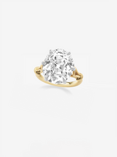 Georgian Loop 9.33ct Oval Diamond Ring