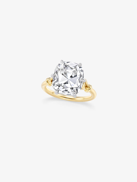Georgian Loop 8.33ct Old Mine Cut Diamond Ring View 2